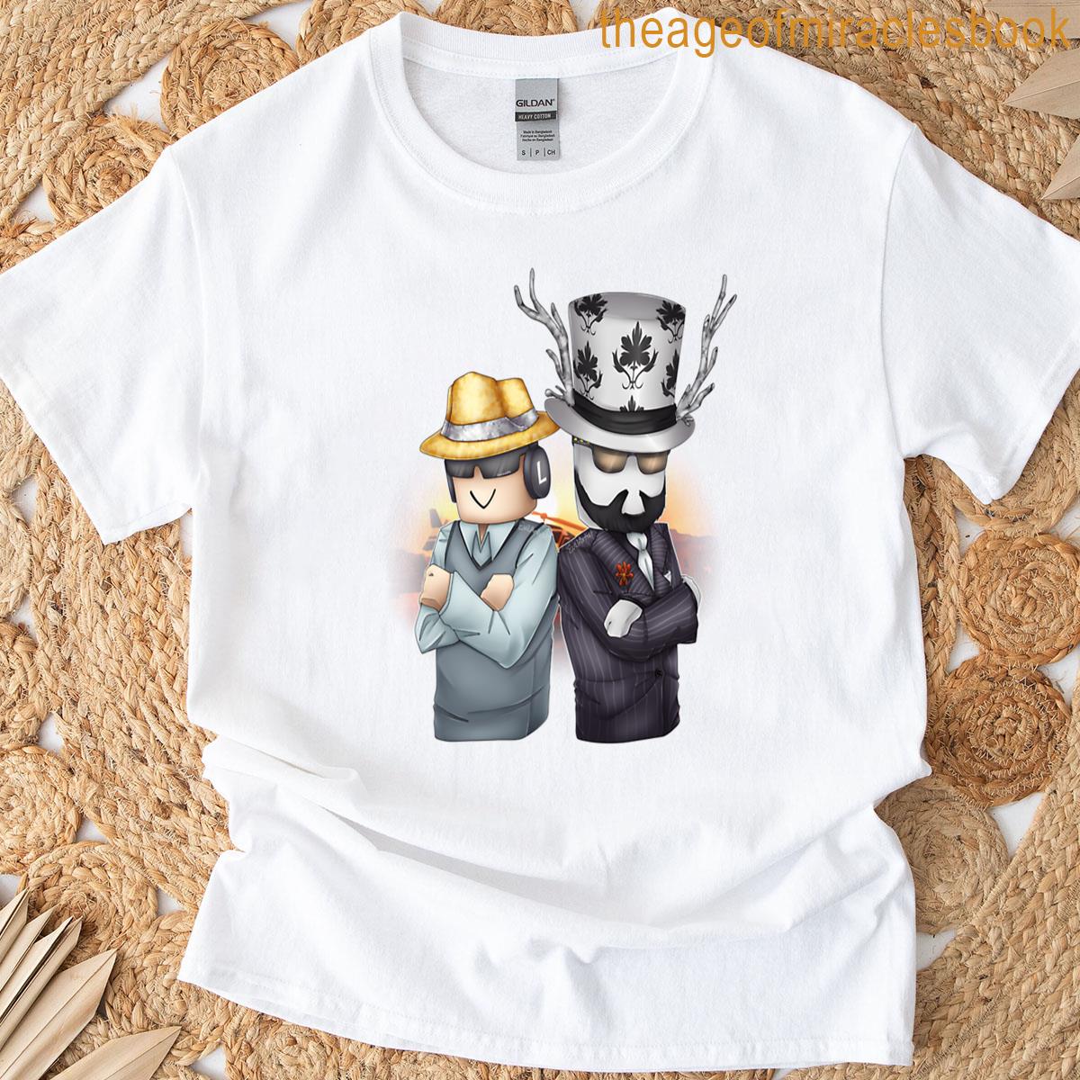 Badcc And Asimo Roblox Characters Drawing T-shirt