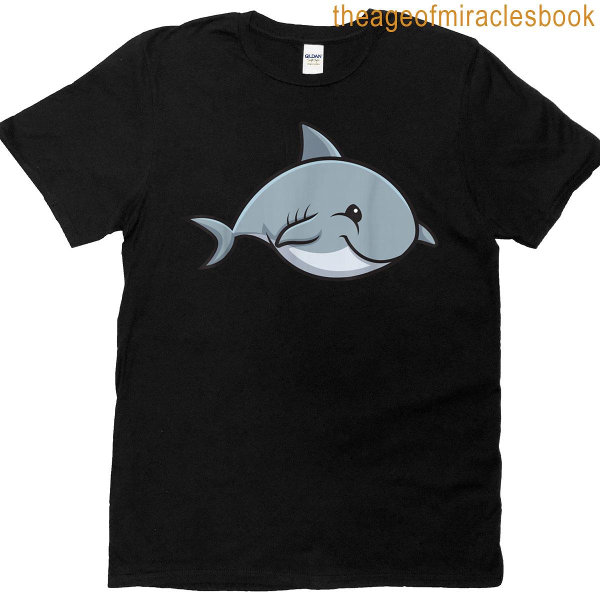 Fat Cute Chubby Shark Funny Design T-shirt