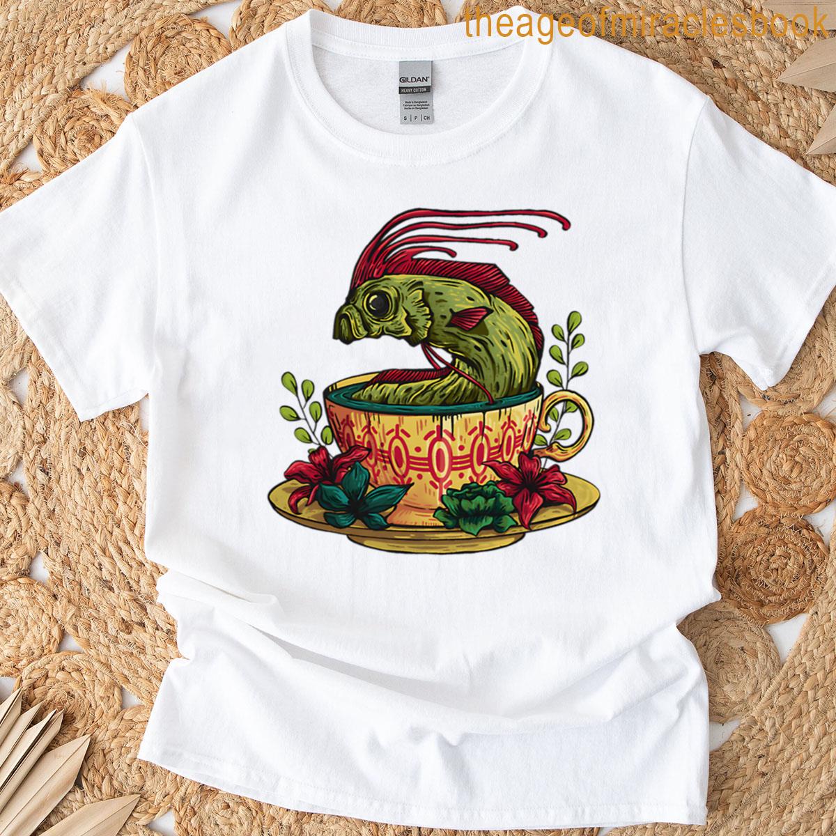 Fish In A Cup Oversized T-shirt