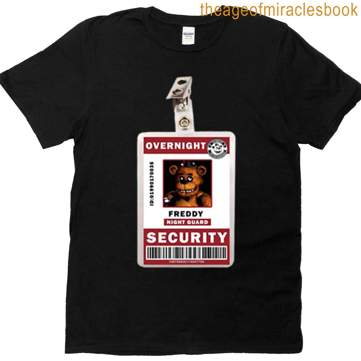 Five Nights At Freddys Security Tag Oversized T-shirt