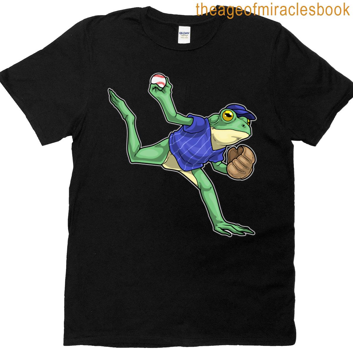 Frog Baseball Baseball Glove T-shirt