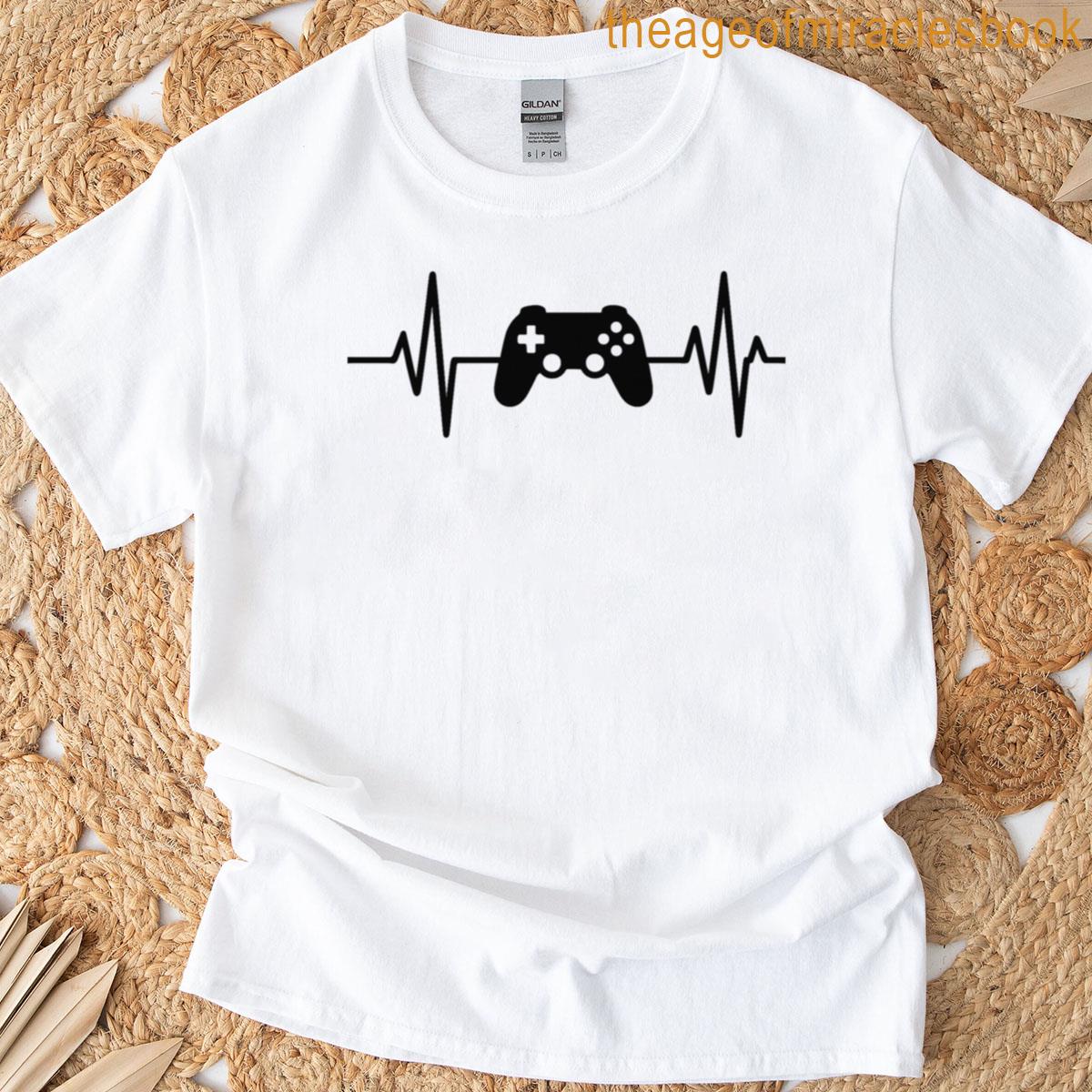 Gamer Heartbeat Controller Life Line T-shirt