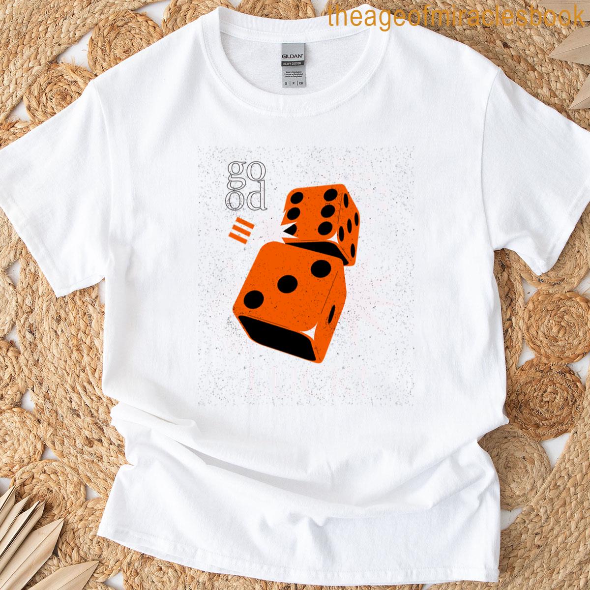 Good Luck Retro Dice Design T-shirt