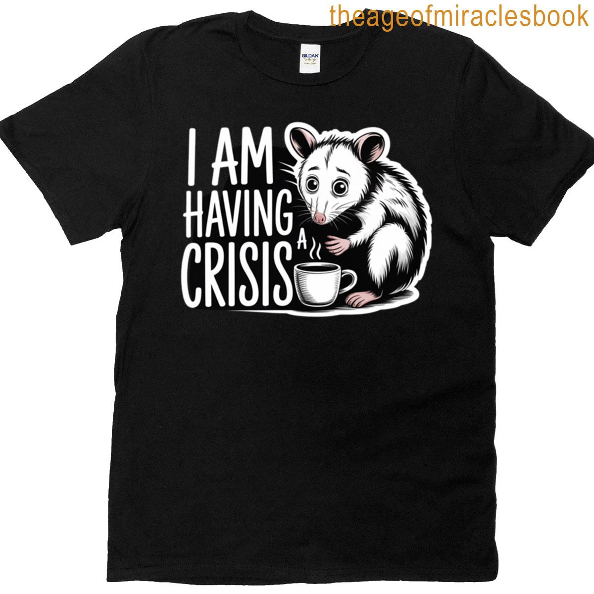 I Am Having A Crisis Possum Active T-shirt