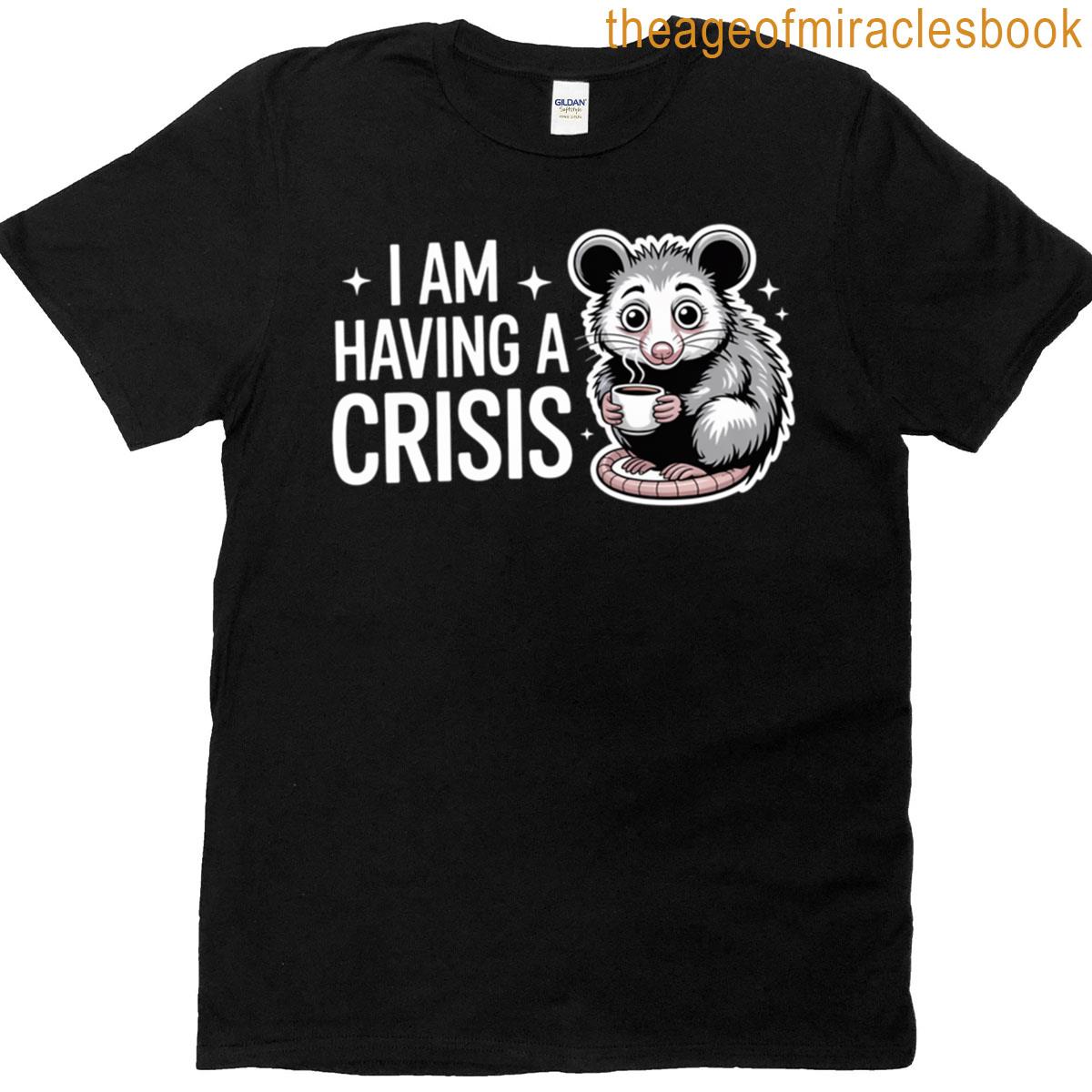 I Am Having A Crisis Possum T-shirt