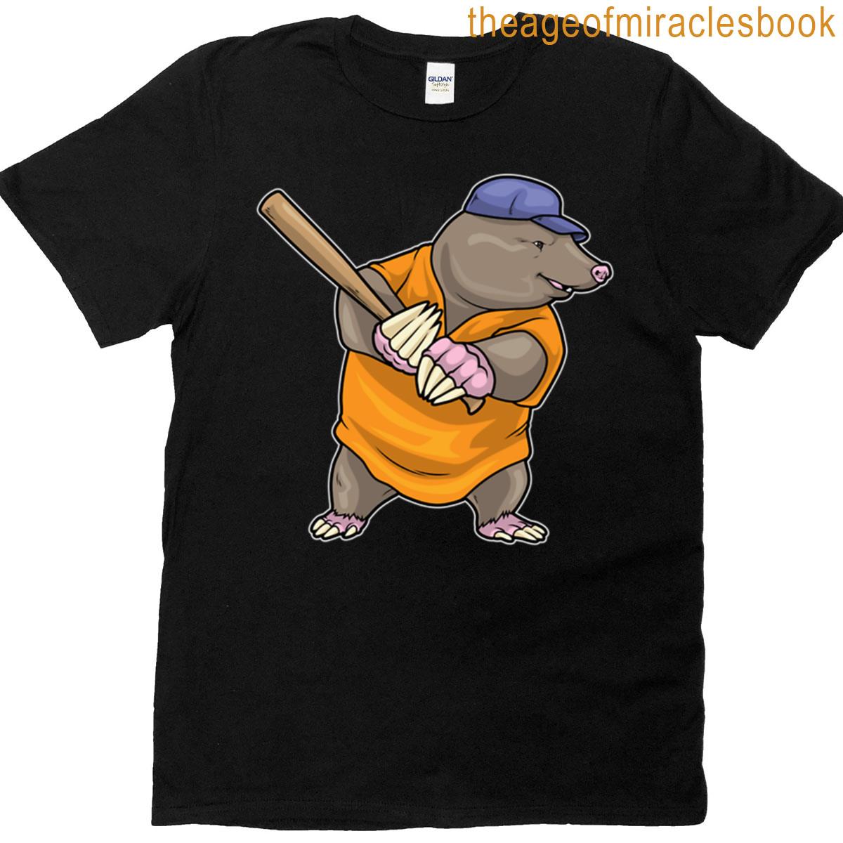 Mole Baseball Baseball Bat T-shirt