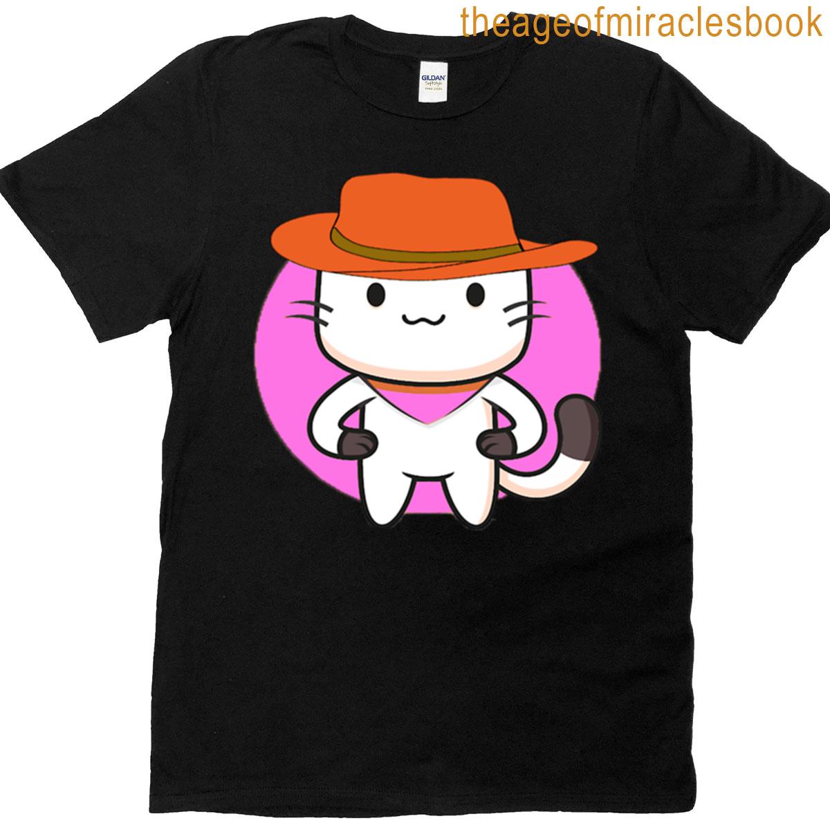 Peter Garfield Cat With A Cowboy Hat T-shirt