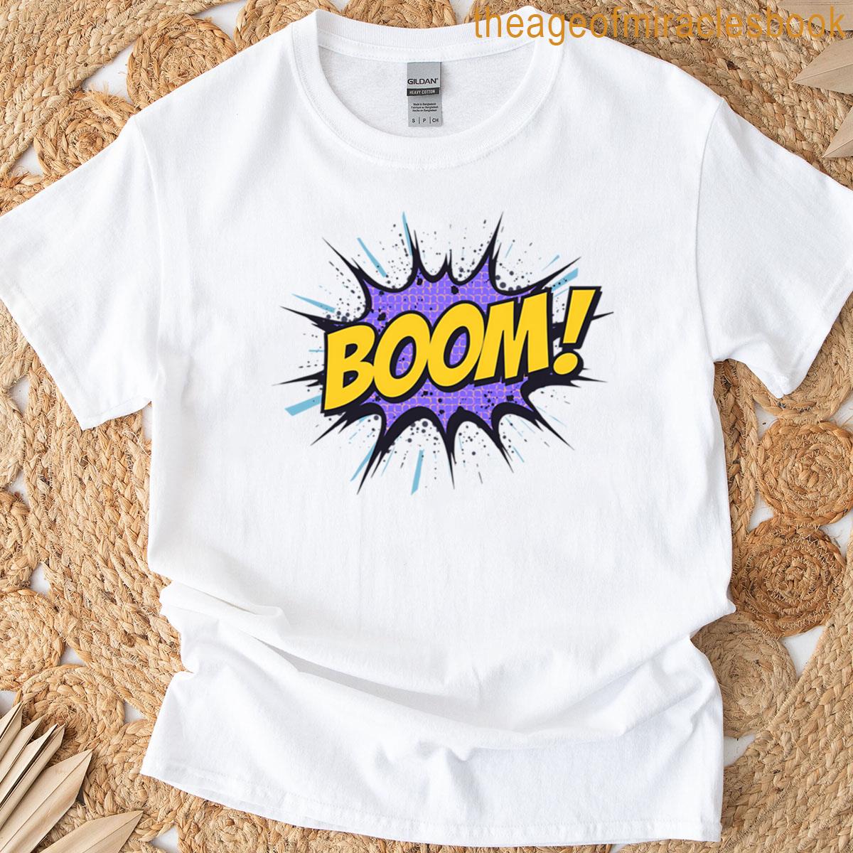 Comic Pop Bang Retro Explosion Graphic Oversized T-shirt