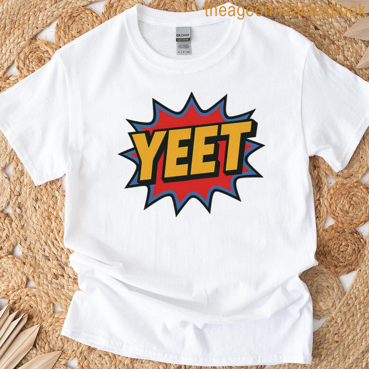 Comic Style Yeet Wrestling Design T-shirt
