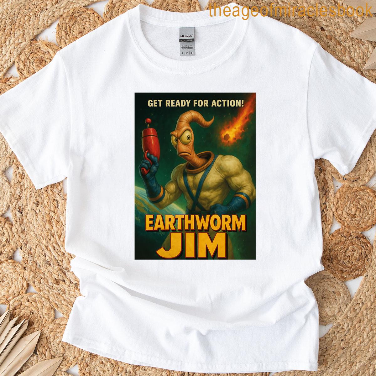 Earthworm Jim Computer Game T-shirt