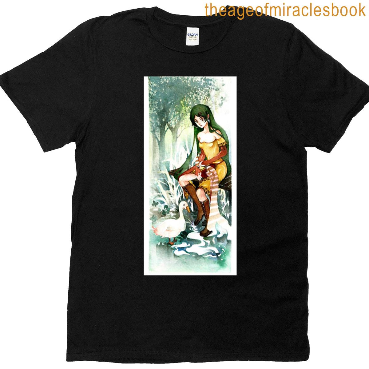Forest Girl With Duck T-shirt