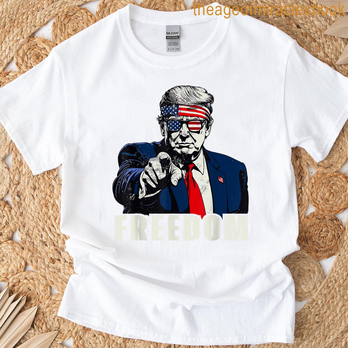 Freedom Minimal Bold Typography Statement T-shirt