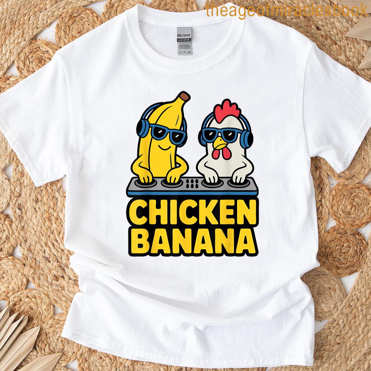 Funny Chicken Banana T-shirt