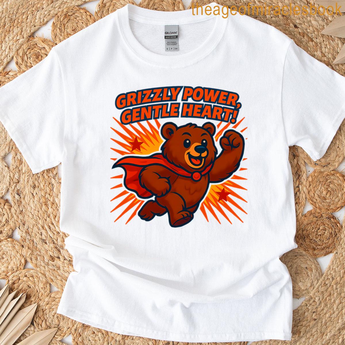 Grizzly Power Super Hero Bear Oversized T-shirt