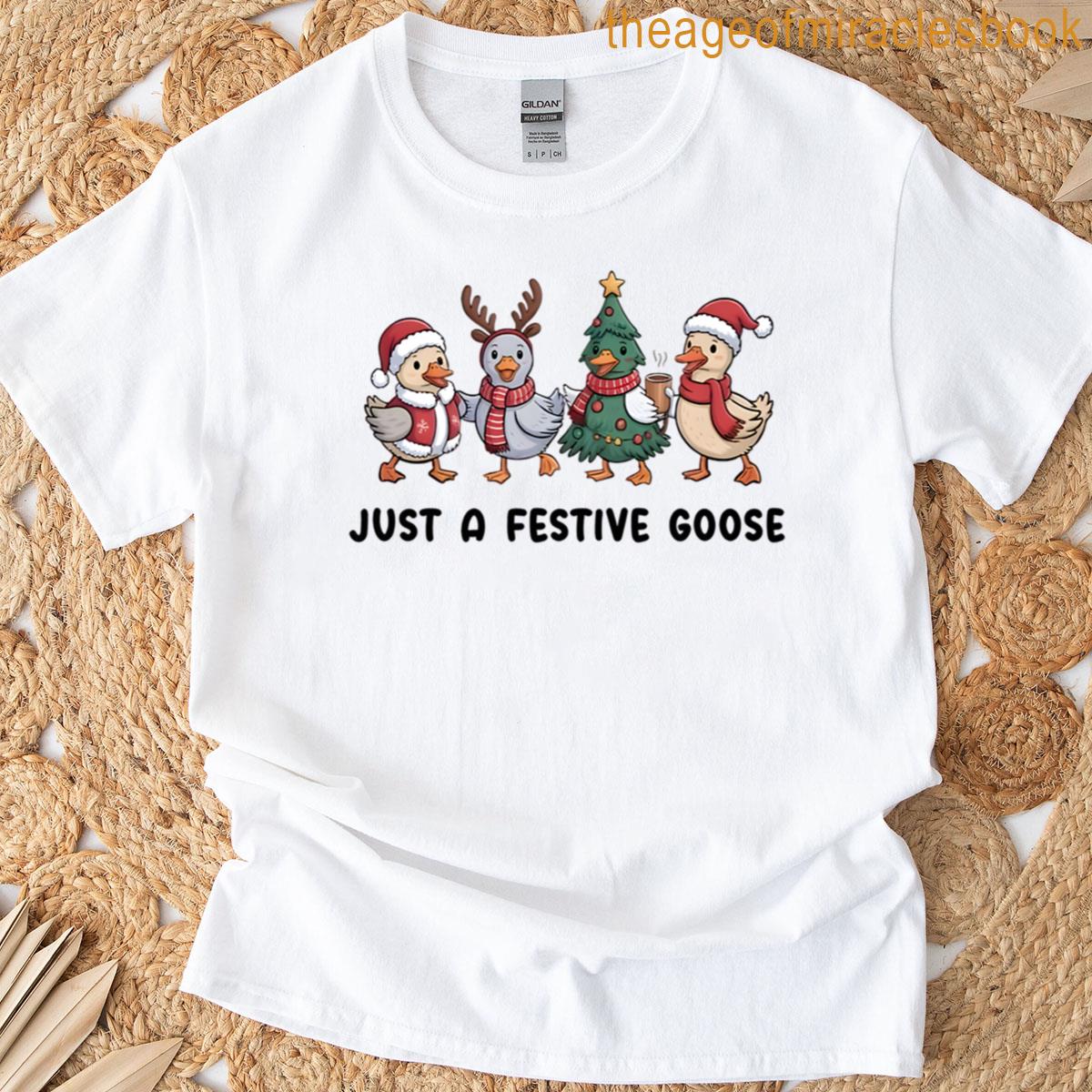 Just A Festive Goose Oversized T-shirt