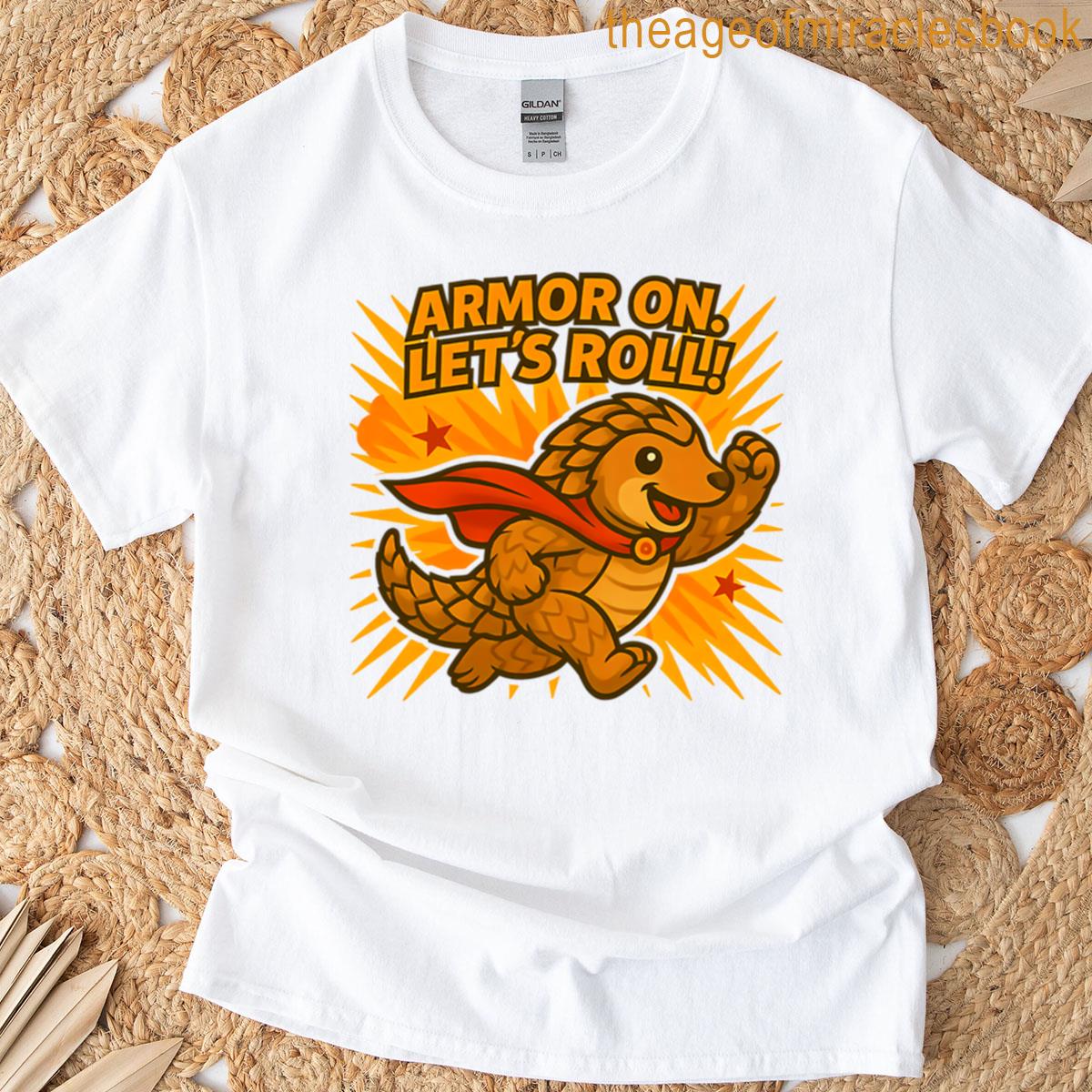 Pangolin Armadillo Superhero T-shirt