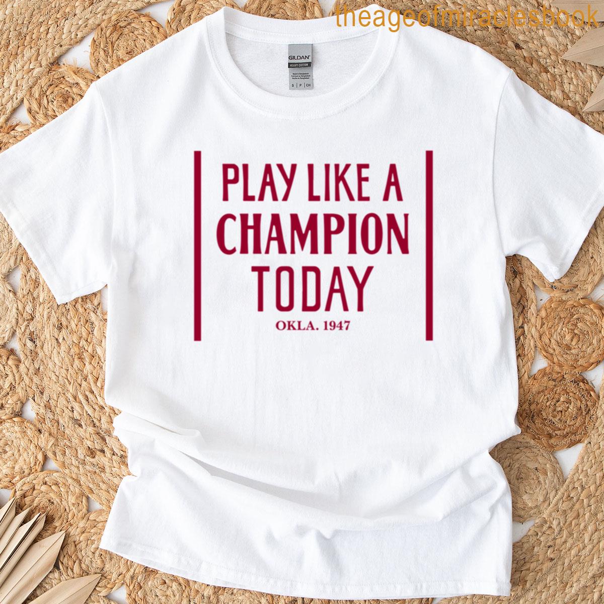 Play Like A Champion Today Oversized T-shirt