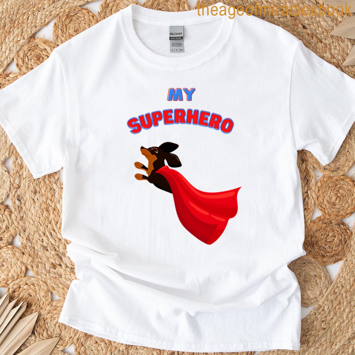 Superhero Dachshund 1627 Boxy T-shirt