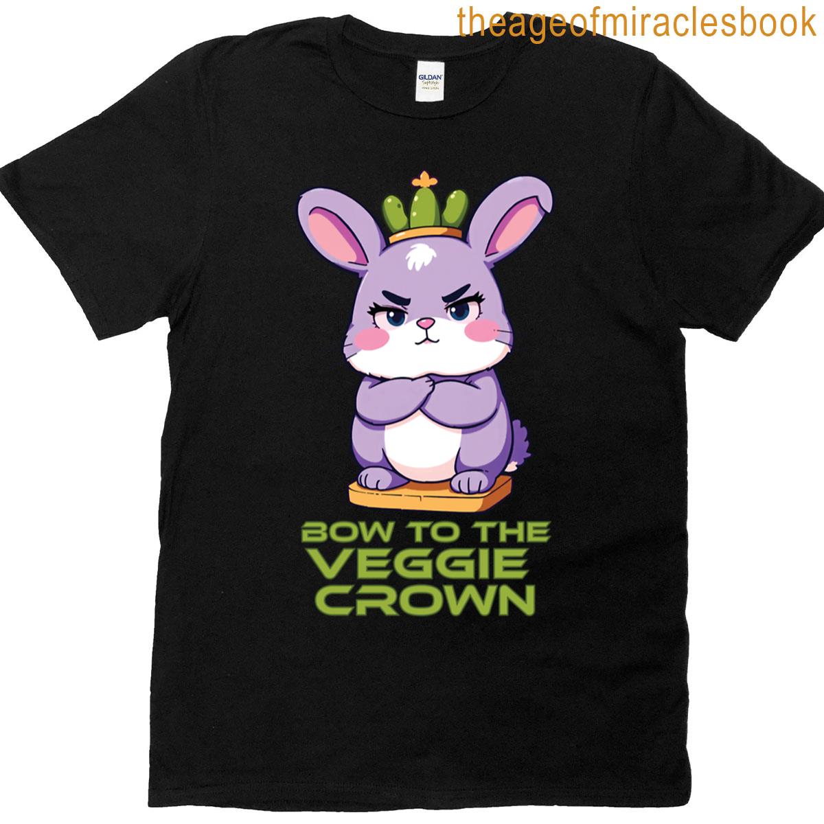 Angry Bunny With Pickle Crown T-shirt