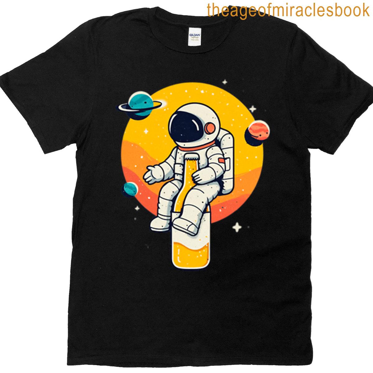 Astronaut Beer Bottle T-shirt