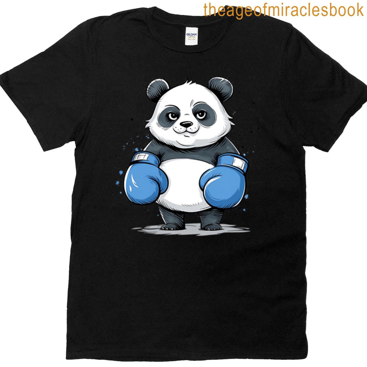Boxing Panda Knockout Design T-shirt