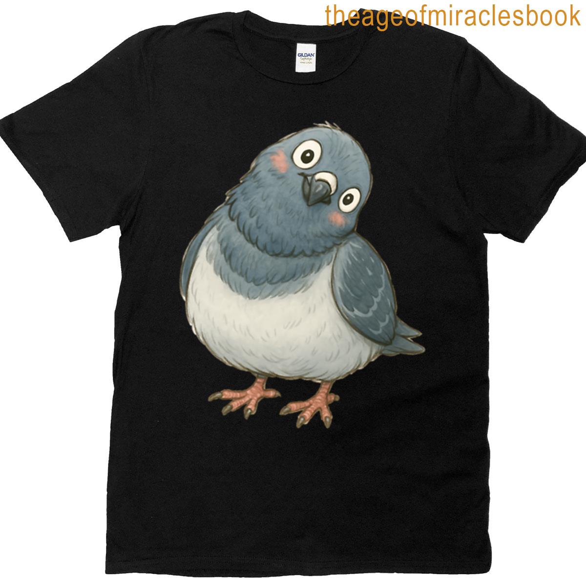 Cute Chubby Curious Pigeon T-shirt