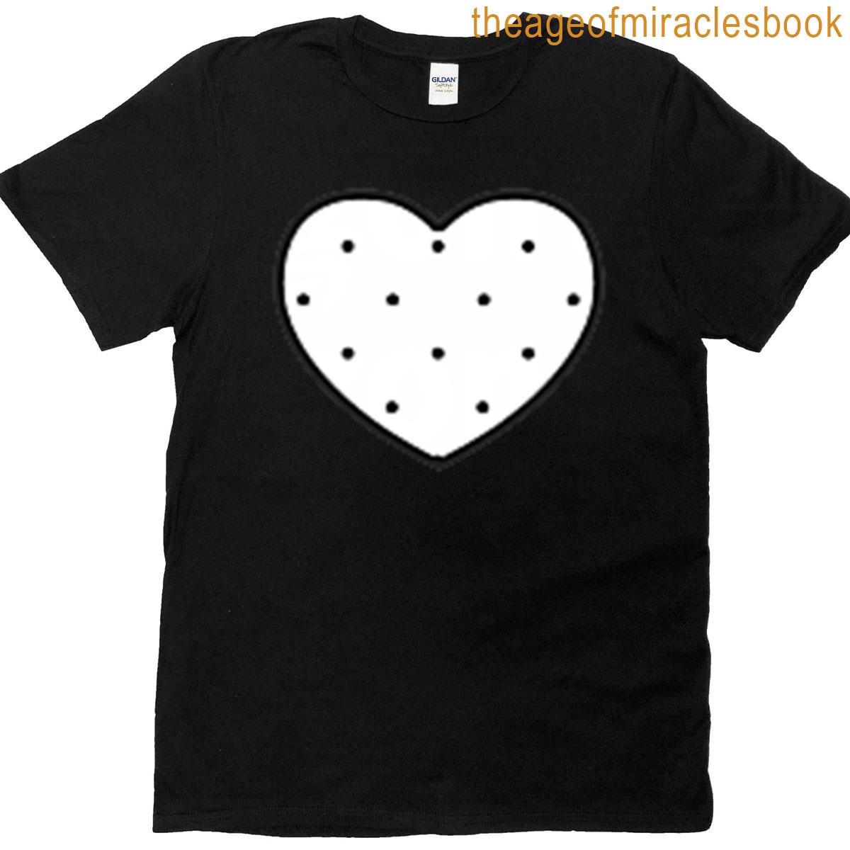 Cute White Tiny Polka Dot Minimalist Aesthetics Design T-shirt
