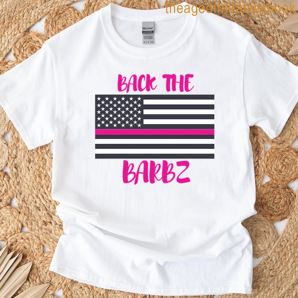 Flag Barbz Pink Meme Logo T-shirt