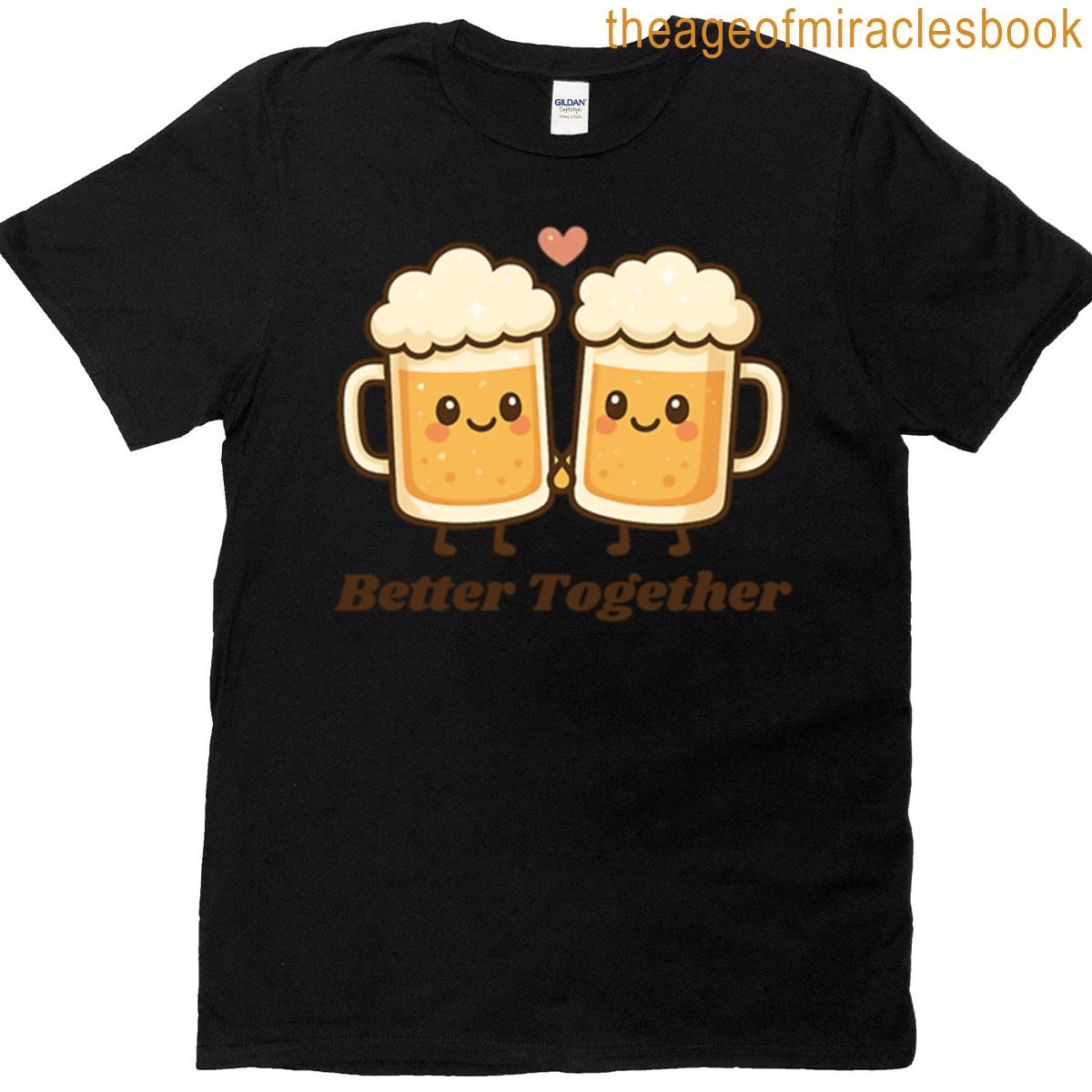 Foamates Cute Beer Couple T-shirt