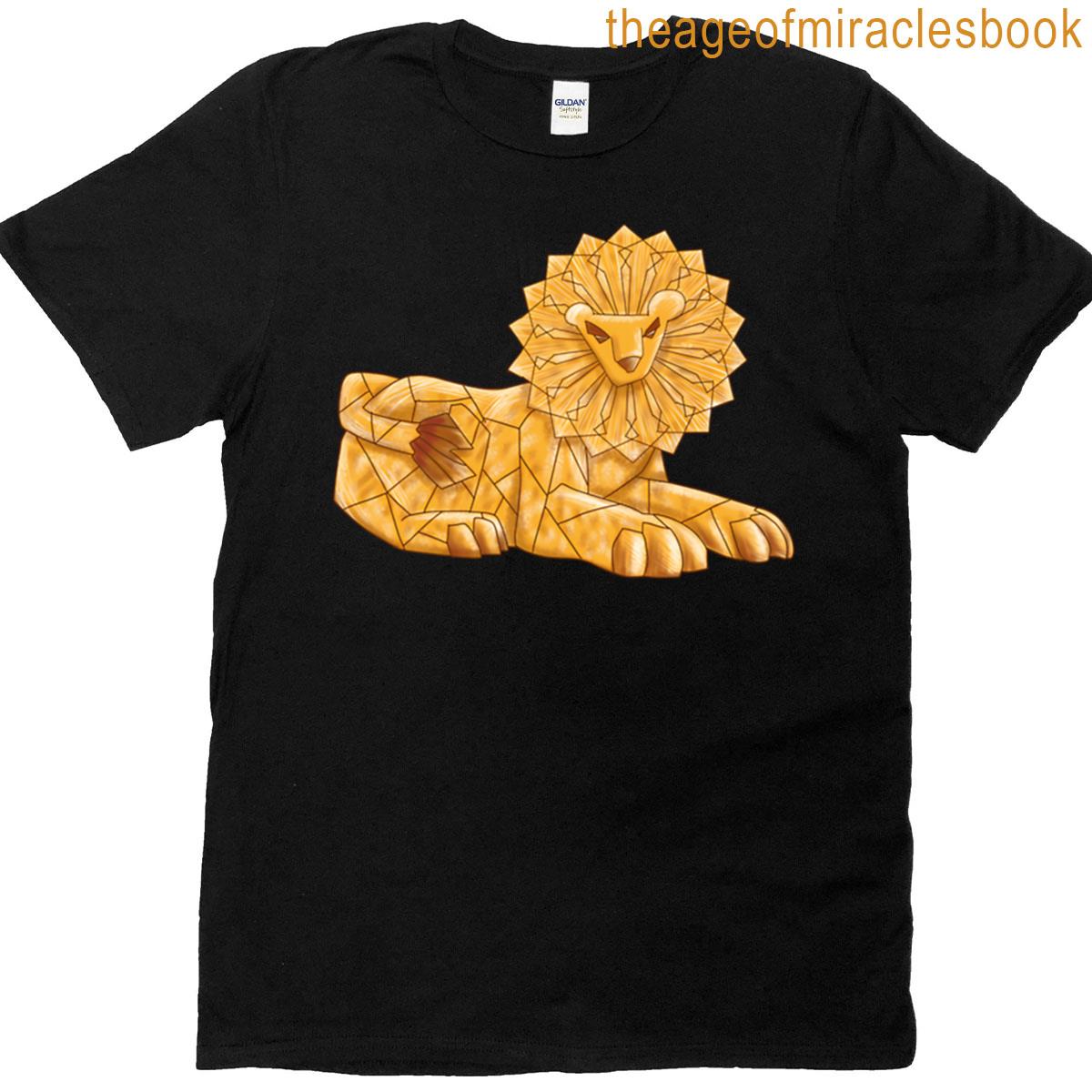 Geometric Golden Lion T-shirt