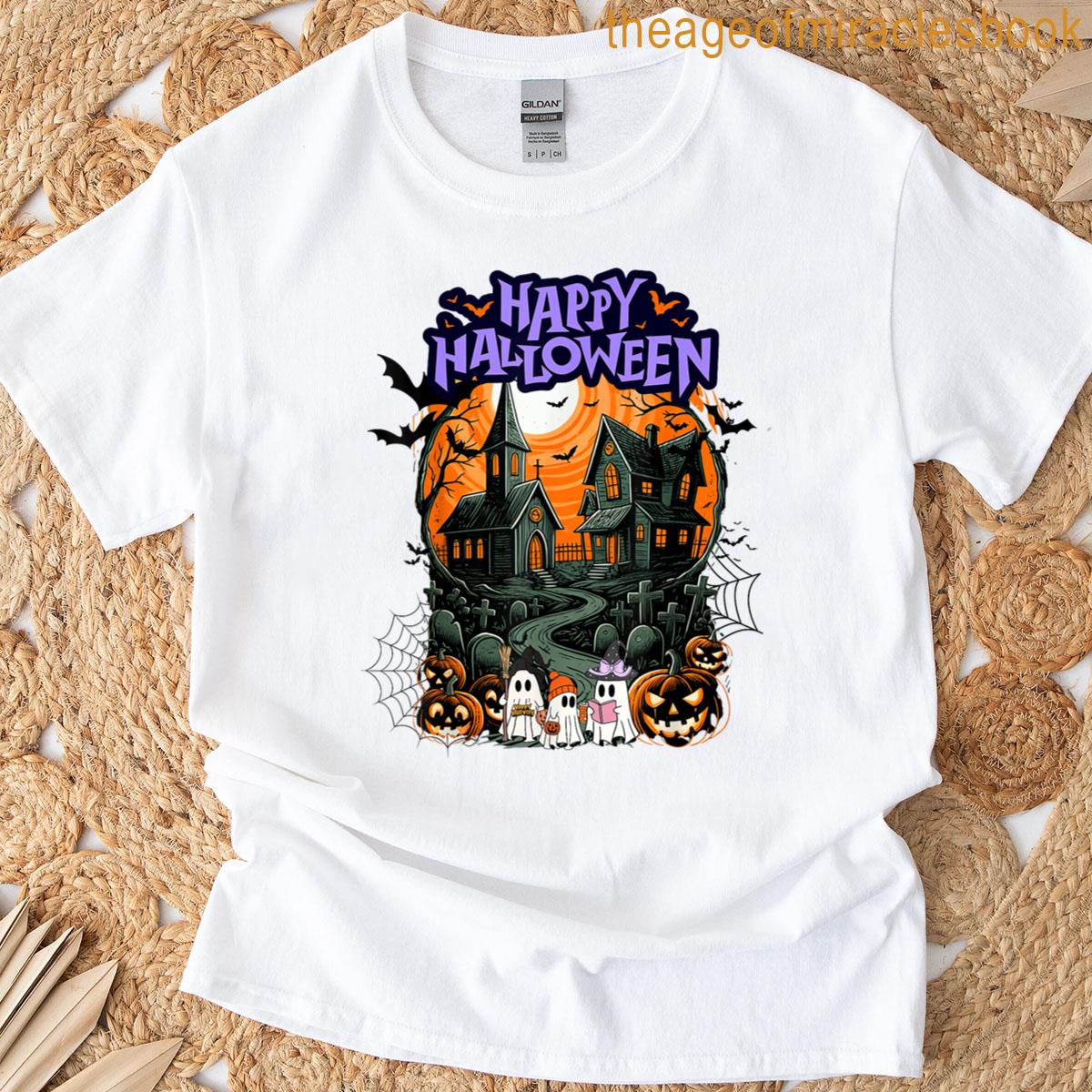 Halloween Town Pumpkin Ghost T-shirt