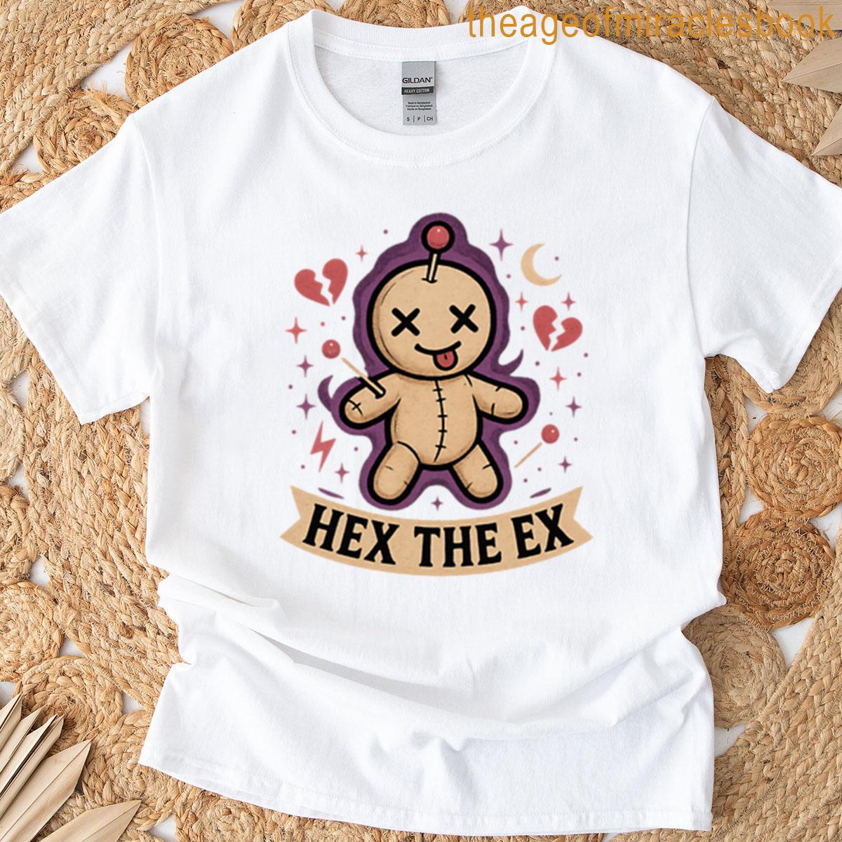 Hex The Ex Cute Voodoo Doll Witchy Design T-shirt