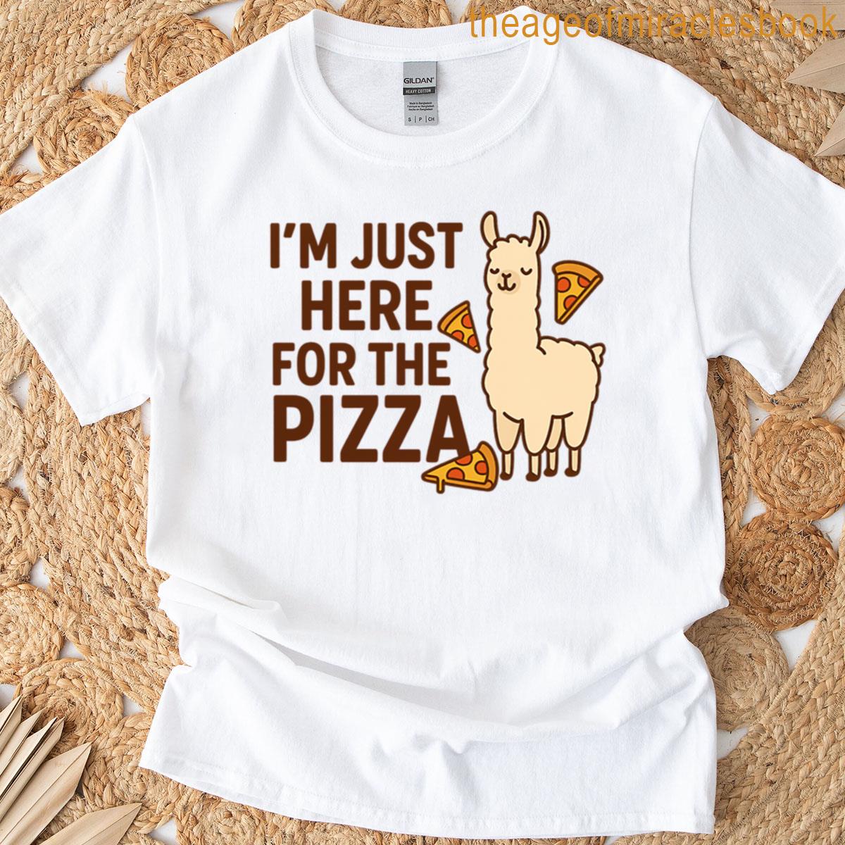 Im Just Here For The Pizza Oversized T-shirt