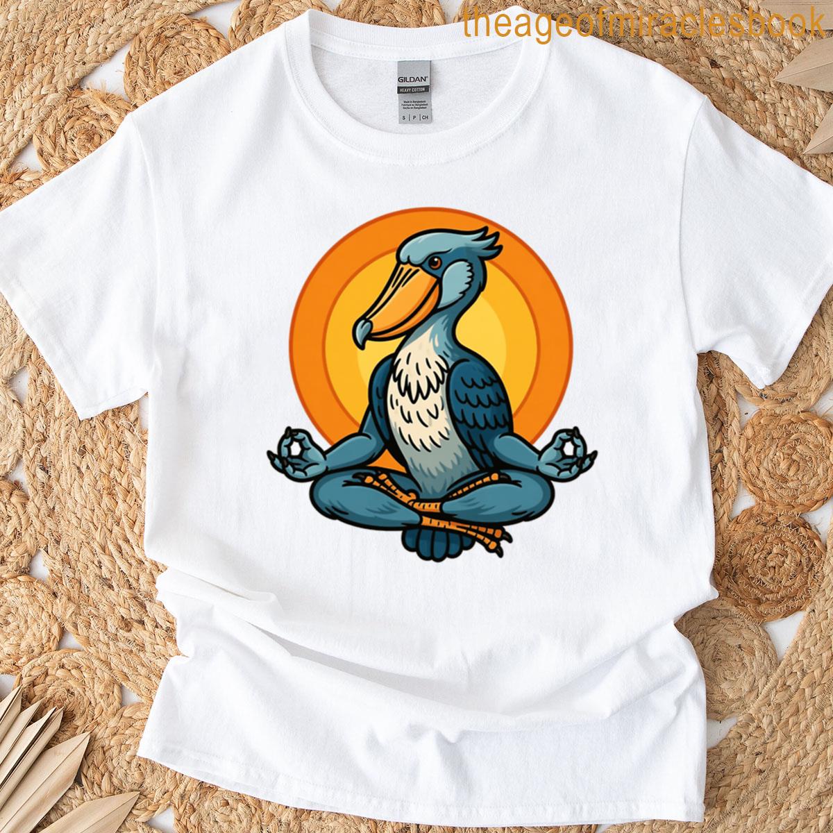 Meditating Shoebill T-shirt