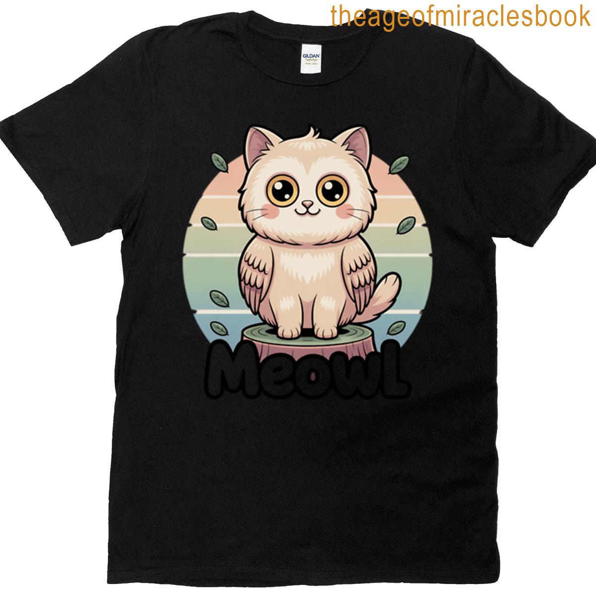Meowl Cat Owl T-shirt