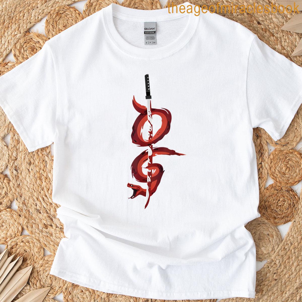 Og Graphic Bold Red Snake Style Design T-shirt