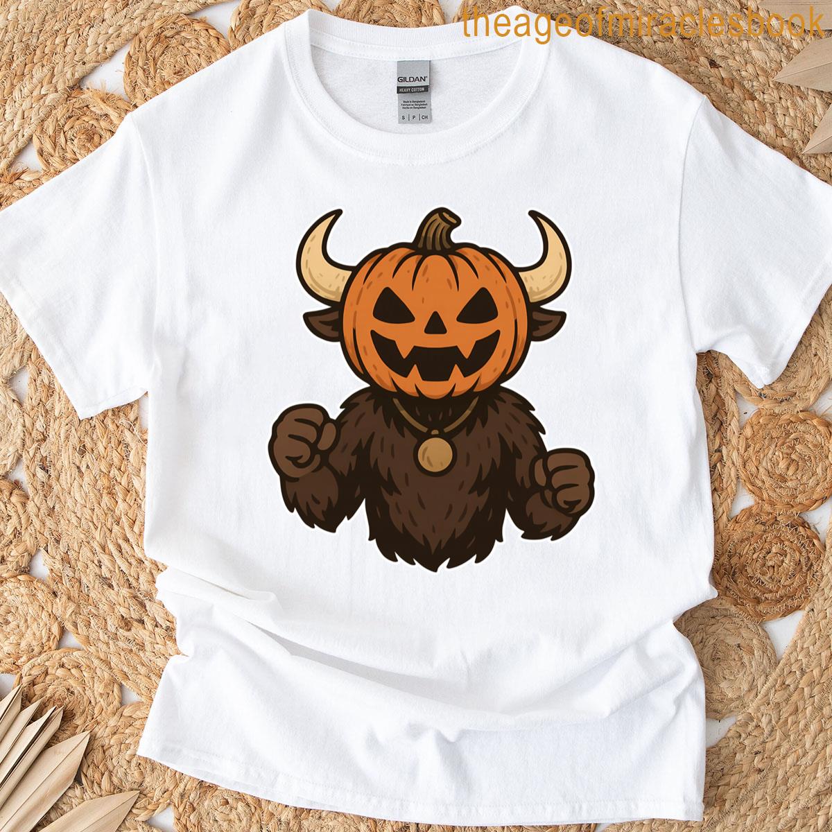 Pumpkin Horned Monster T-shirt
