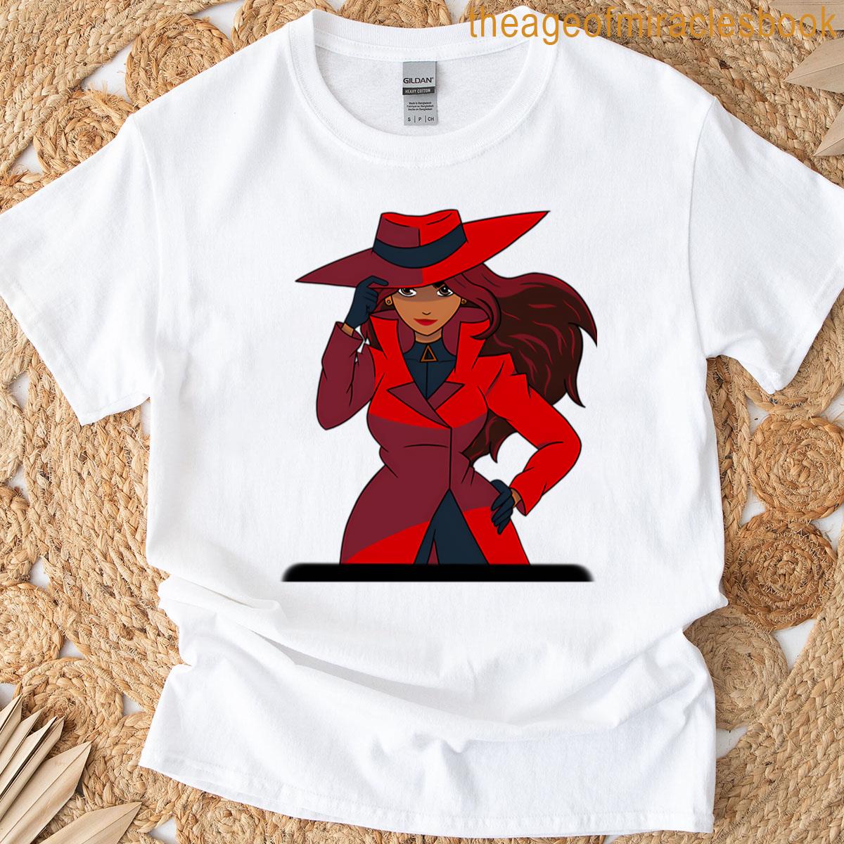 Red Trench Hat Detective Coat T-shirt