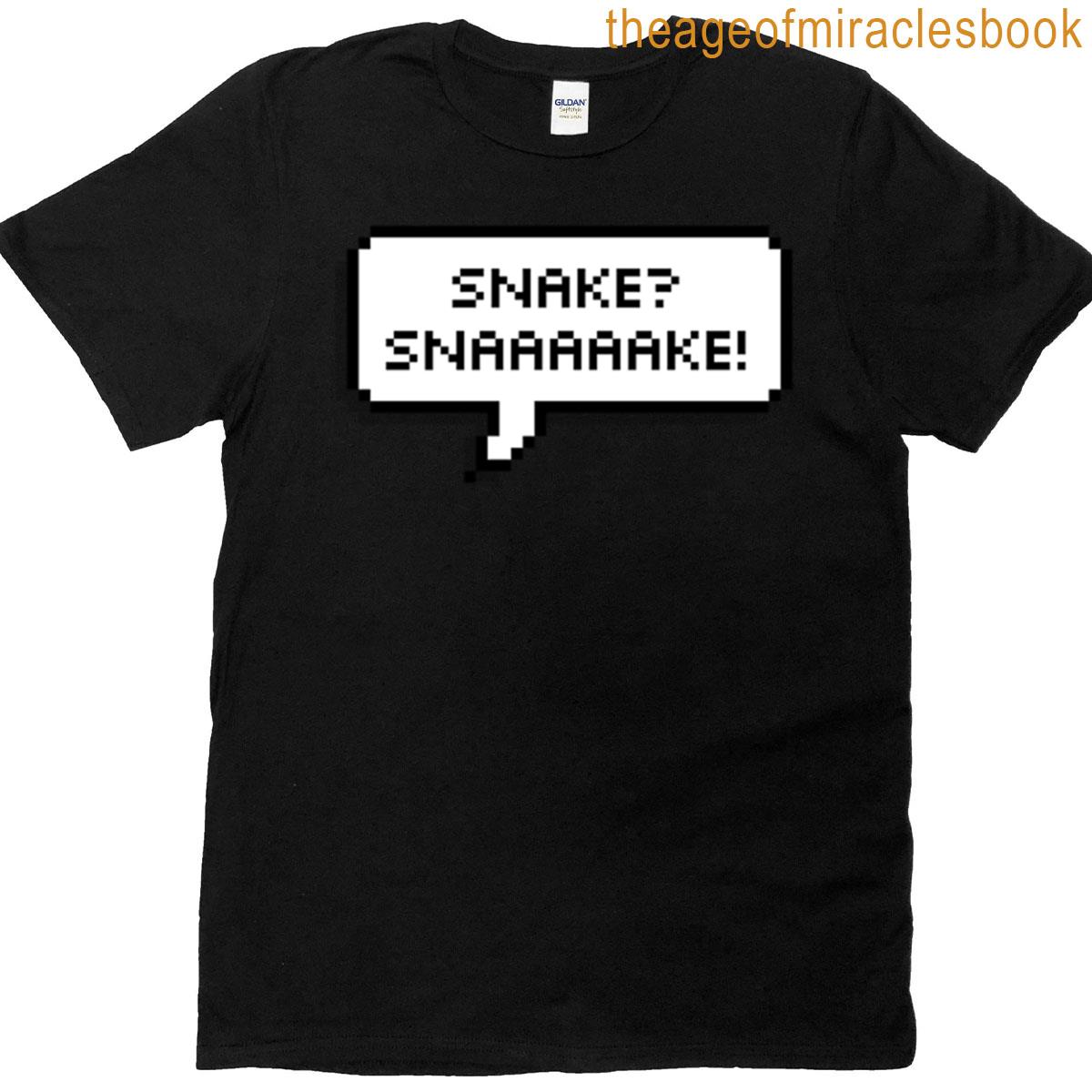Snake Snaaaaake Pixel Speech Bubble Oversized T-shirt