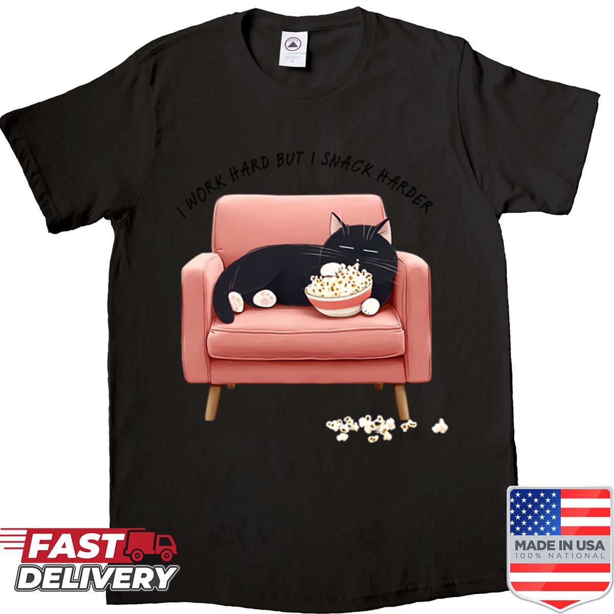 Popcorn Powered Cat Shirt