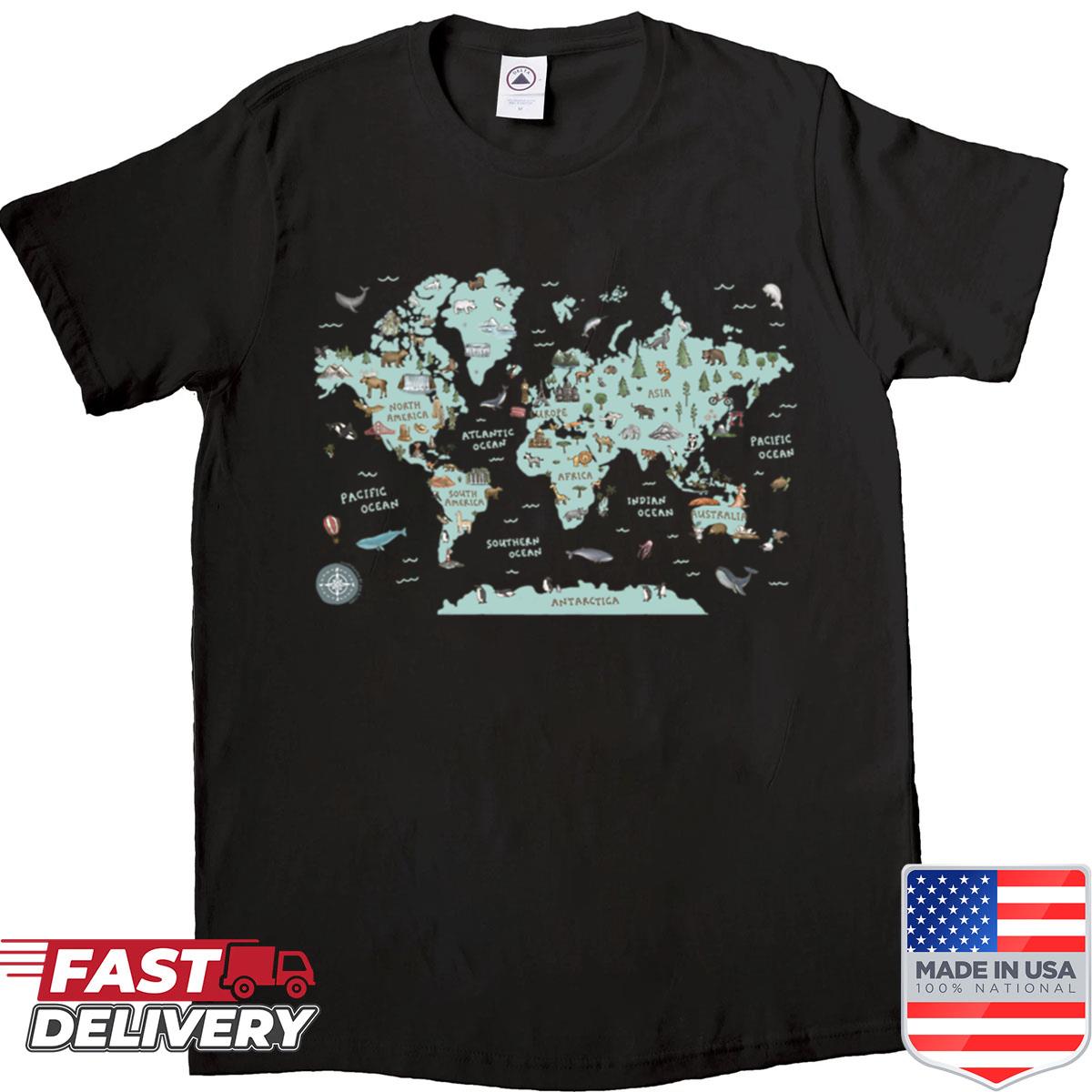 World Map Shirt