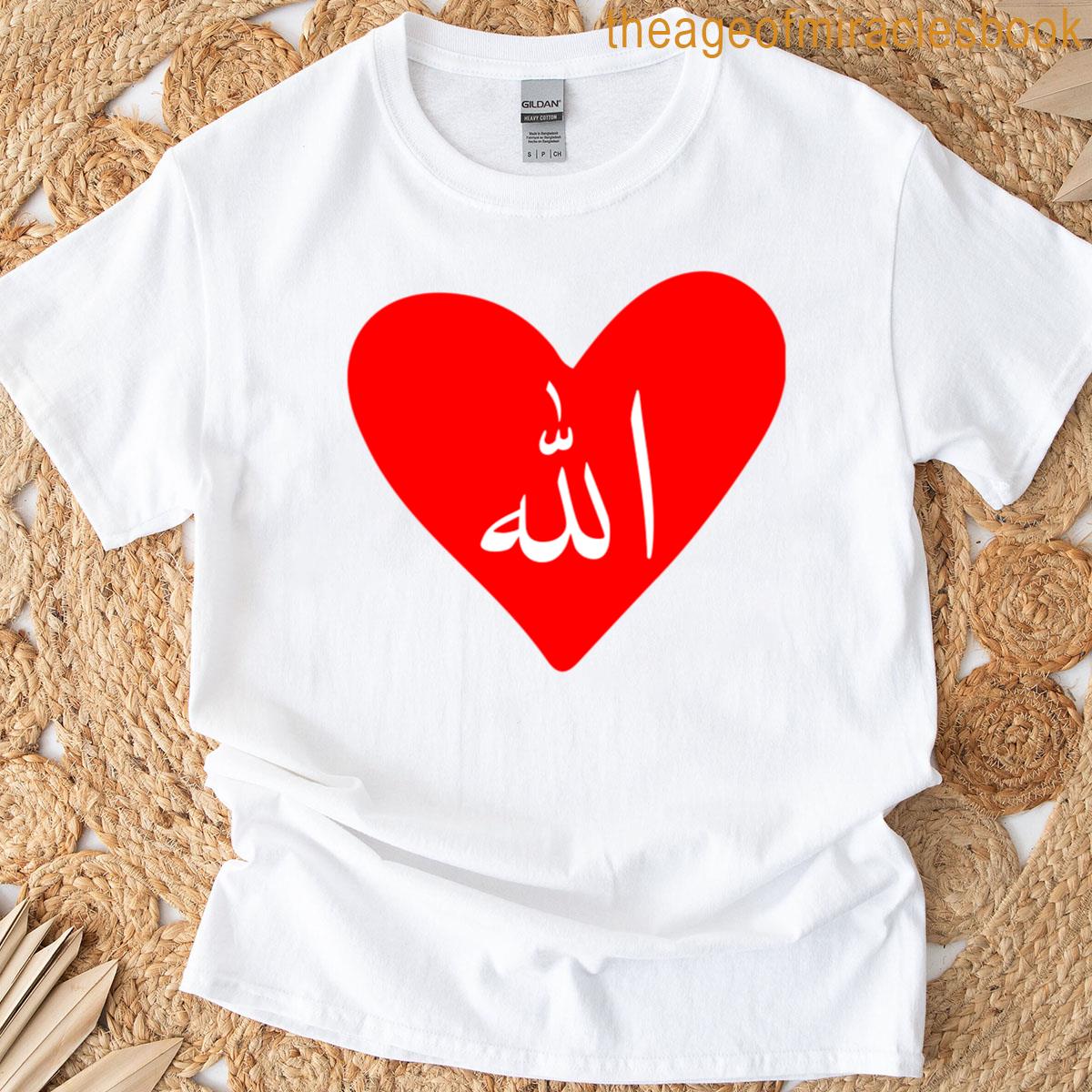 Allah Heart Design T-shirt