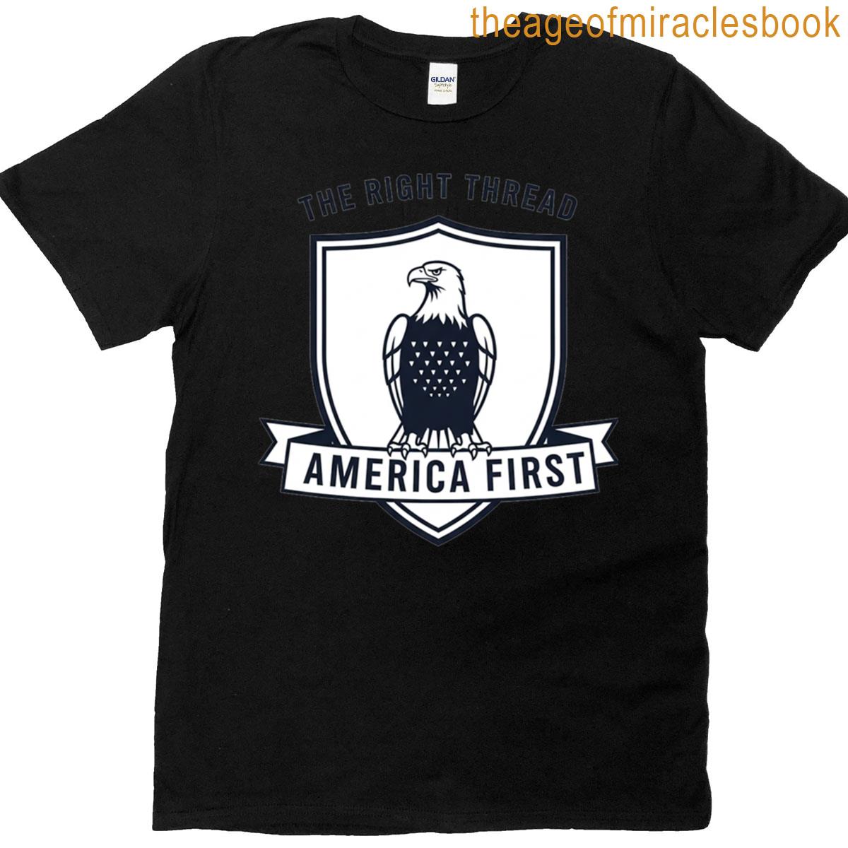 America First – Bold Patriot Eagle T-shirt