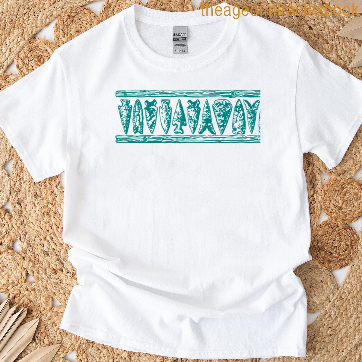 Arrowheads Stripe Rev – Teal- No Text T-shirt