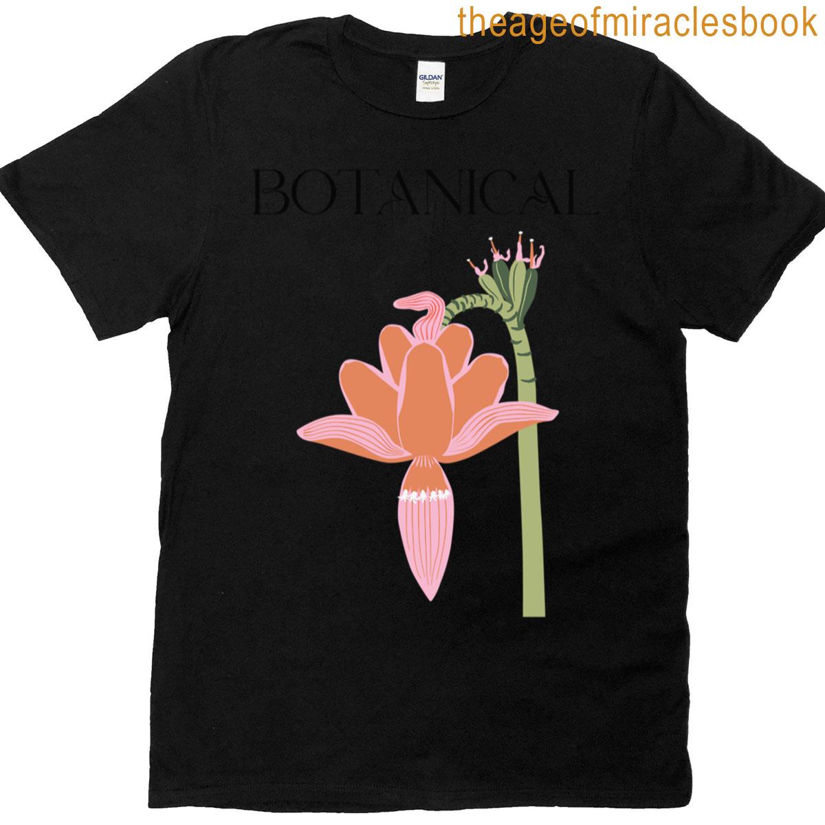 Banana Bloom Stylized Botanical T-shirt
