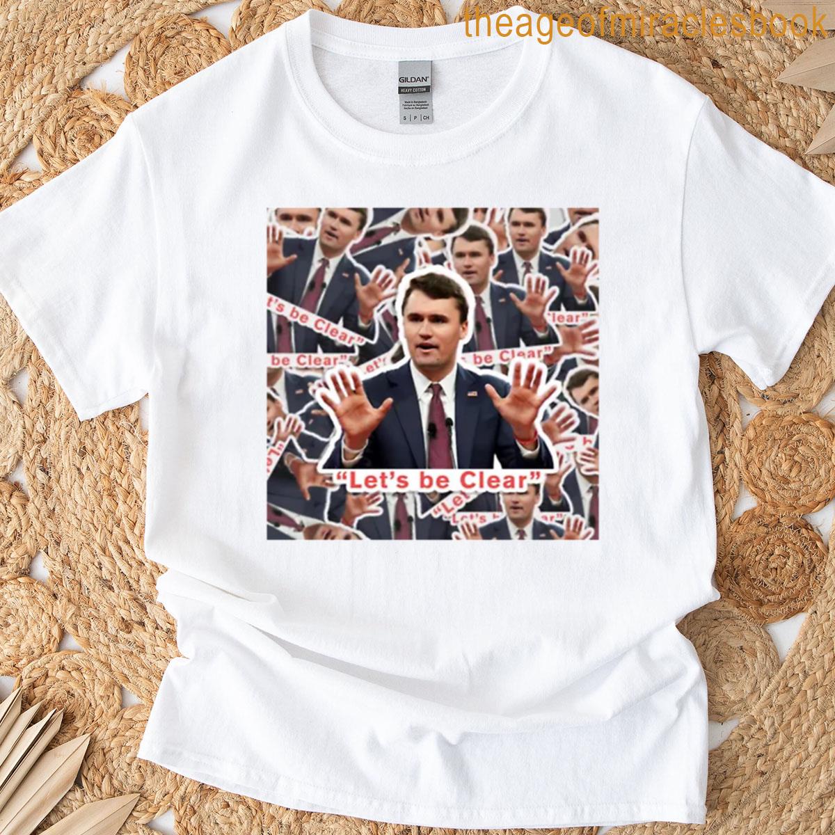 Charlie Kirk Sticker Oversized T-shirt