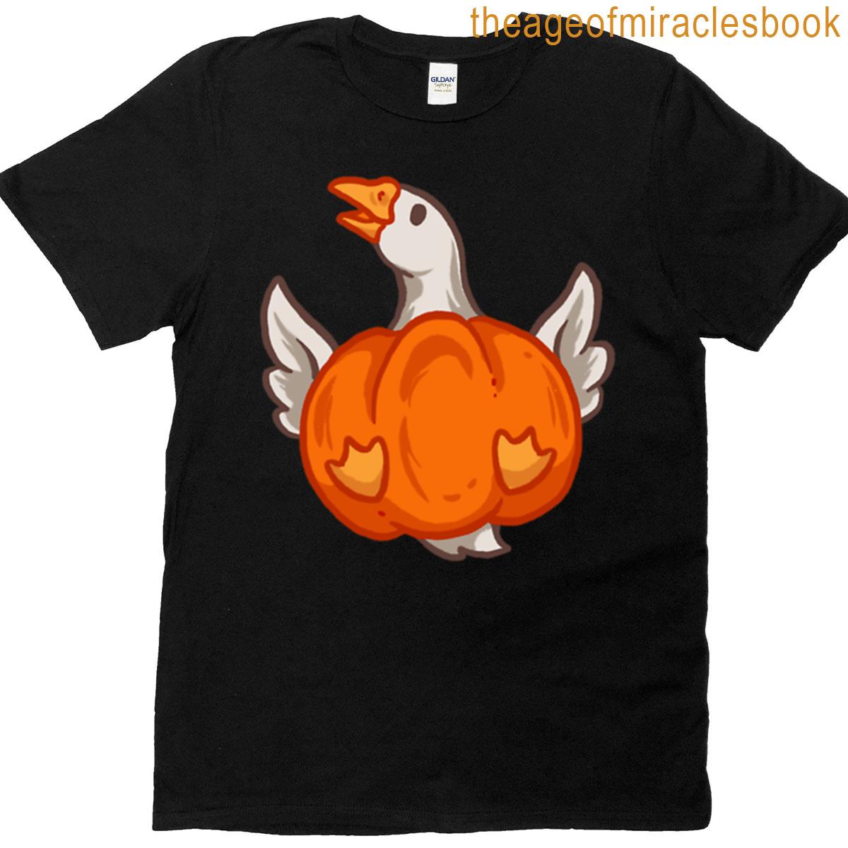 Cute Pumpkin Goose T-shirt