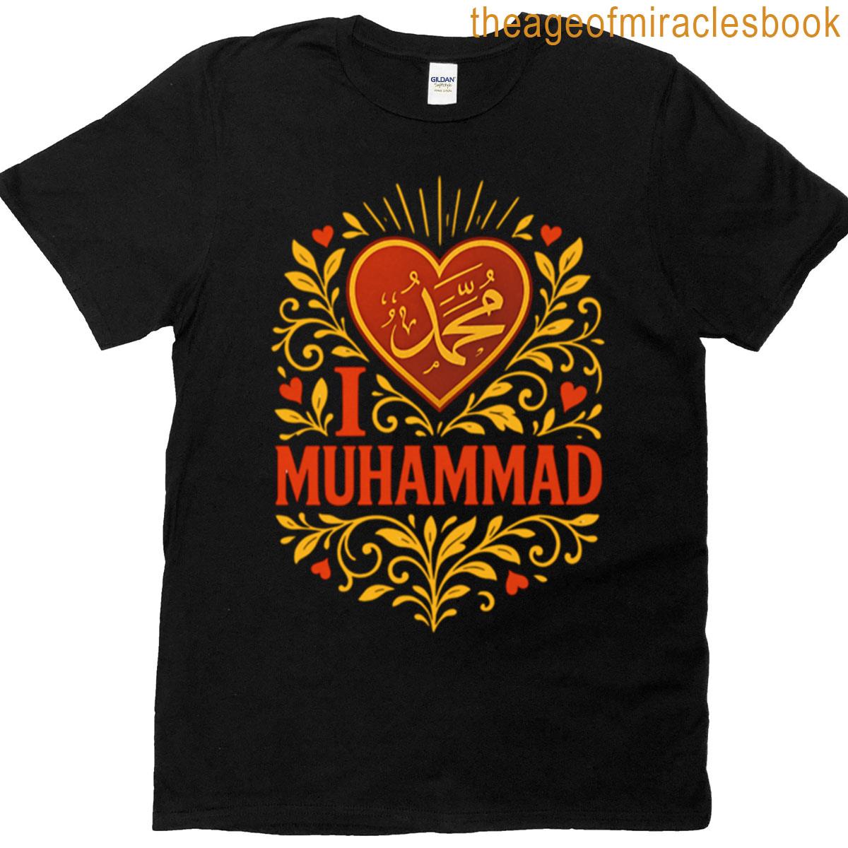 I Love Muhammad Simple Heart Tee T-shirt