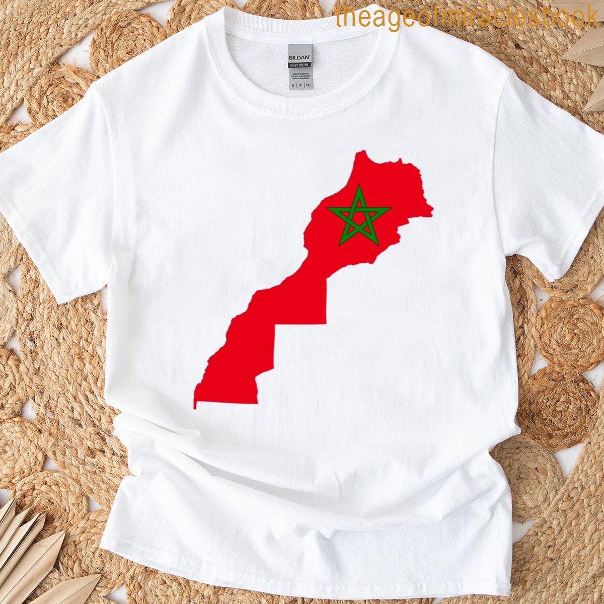 Morocco Map Tee Wear Your Pride T-shirt