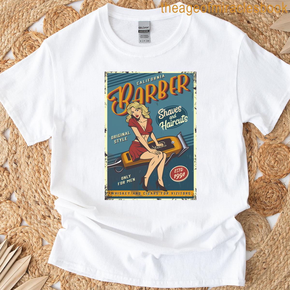 Retro Beard Barber T-shirt